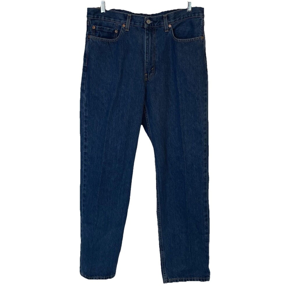 Levi's 550 Relaxed Fit Men's Jeans 36x34 Dark Wash Denim Straight Leg Cotton
